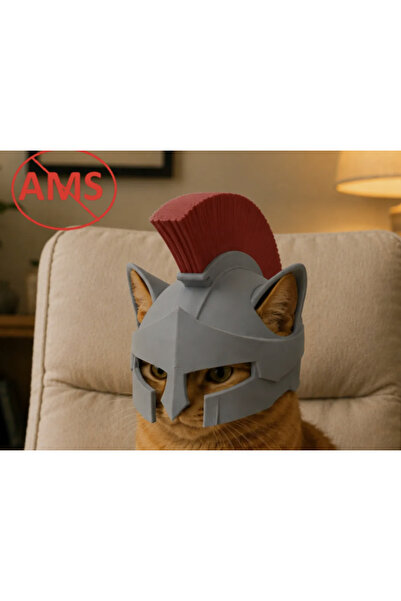 KEMX Spartan Teqir Cat Mask Models 3D Cat Accessory - Suitable for Every Cat.