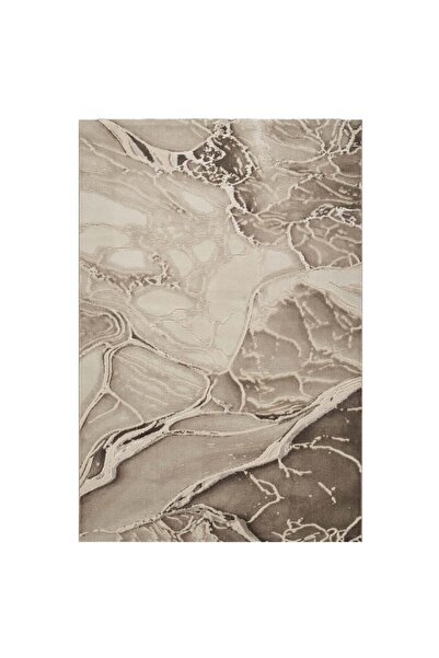 LIROFE Covor Imperial Vulcan Bej - Efect Piatra Naturala Modern - Living, Dormitor - Fir Scurt 12 mm
