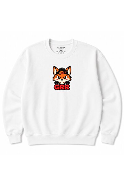 Rabona Fashion Street Grr – Θυμωμένη Αλεπού & Αστική Διάθεση – Γραφικό Φούτερ