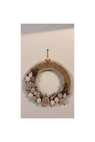 VELORA ART Coroană decorativă „Ivory Blossom”, realizată din flori parfumate ...