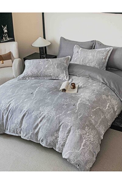 JOJO HOME Lenjerie de Pat 2 Persoane, Tip Finet, 6 Piese, Cearsaf cu Elastic,...