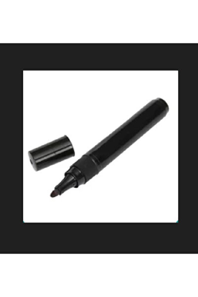 zerzembe Black Felt Tip Pen with Cap Marker Pen 10 Pcs