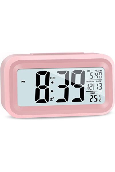 Morvena Picks Ceas deșteptător digital LCD, temperatură, funcție de amânare, ...