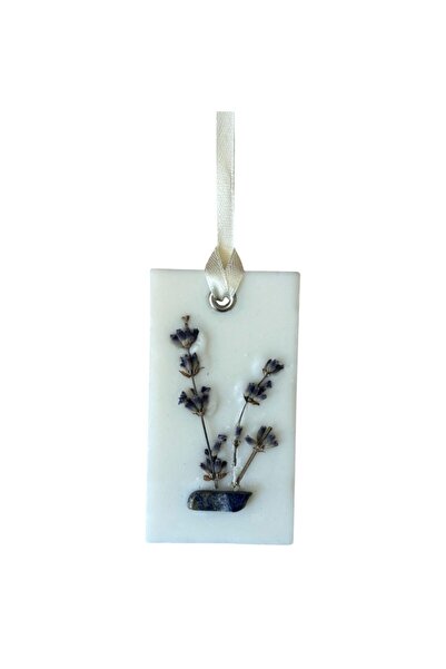 VELORA ART Odorizant de dulap cu piatră de lapis lazuli, ceară parfumată, lav...