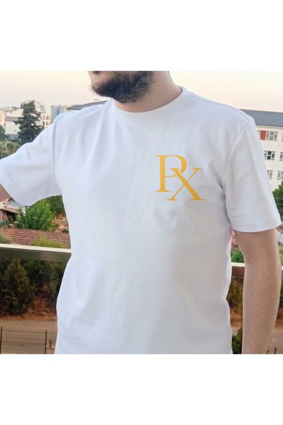 PhenexomSignature Lux Monogram %100 Pamuk Unisex T-Shirt