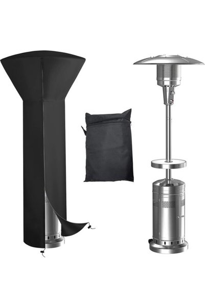 Morvena Picks Husă pentru încălzitor -226x85x48 cm -Husă neagră pentru încălz...