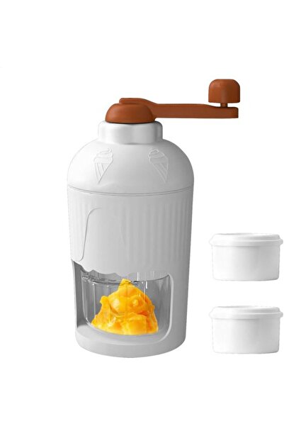 Morvena Picks Aparat manual de făcut gheață rasă, blender portabil pentru smo...