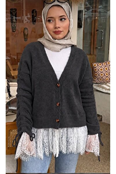 Rose Design Boutique NSL DANTEL DETAYLI VİRAL HIRKA