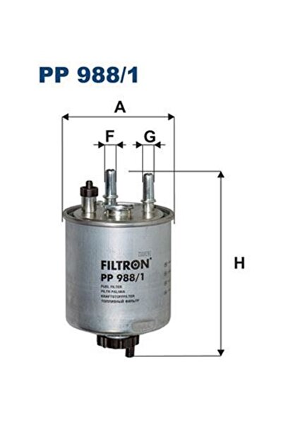 Filtron FILTRE YAKIT (RENAULT KANGOO 1.5DCI 08-LAGUNA III 1.5DCI-2.0DCI 08-)