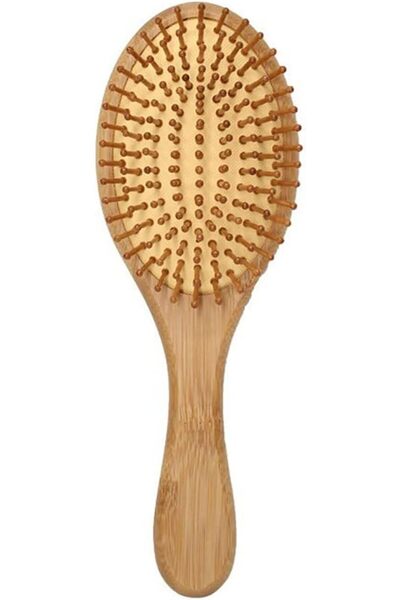 ALMEKAQUZ Premium Bamboo Hair Comb, Wooden Hair Brush Paddle Organic Brush fo...