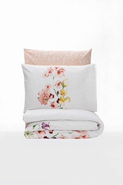 Cotton Box Emma salmon pink double duvet cover set