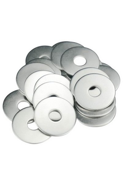 Morvena Picks Inel cu cap plat MeHurr - M6 - Oțel inoxidabil 304 - 20 bucăți