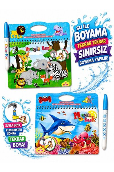 Magic Water 2'li Orman Arkadaşları ve Deniz Dünyası Water Painting - Sihirli ...