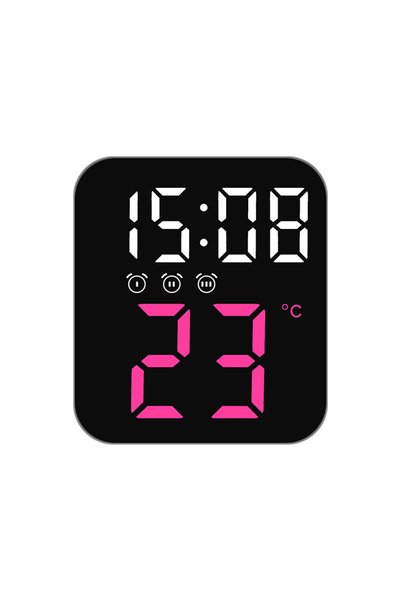 Morvena Picks Ceas electronic LED simplu, decor practic multifuncțional pentr...