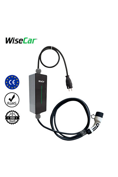 WiseCar WTP1 3.5 kW Taşınabilir Elektrikli Araç Şarj Cihazı - 5 Metre