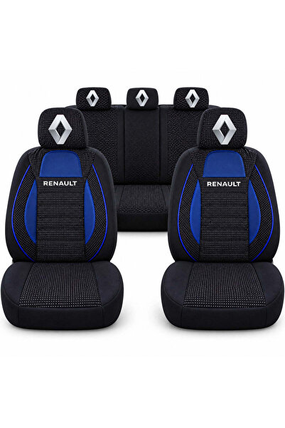 Autohelix MSA Set Huse Scaune Sport Universale, Albastru cu Negru, Personaliz...