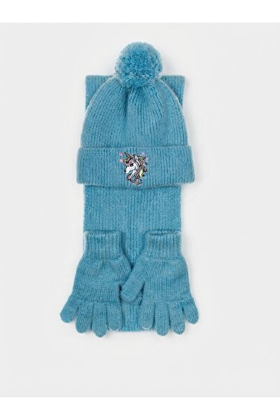 Fonem Fo 5201 Locki 3-Piece Scarf Beanie Glove Set