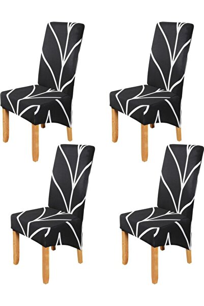 Morvena Picks Huse elastice pentru scaune, set de 4 piese, potrivite pentru r...