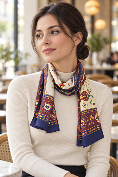 nehir eşarp Osmanli Motif Pattern Modal Fabric Long Wide Ethol Shawl Foulard ...