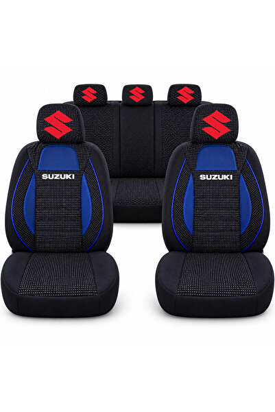 Autohelix MSA Set universal de huse pentru scaune de curse, albastru cu negru...
