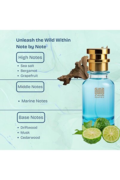 OUD AL MEYDAN Oil-Based Perfume for Women & Men – Impression of 40 Knotz – Marine Woody Blend with Notes of Sea Salt, Amber Woods & Musk – Alcohol-Free – Long Lasting 10+ Hours – Unisex (80 ML)