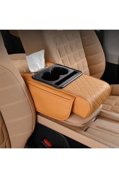 Morvena Picks Covoraș pentru cotiera auto, Husă centrală pentru cotieră 5-în-...