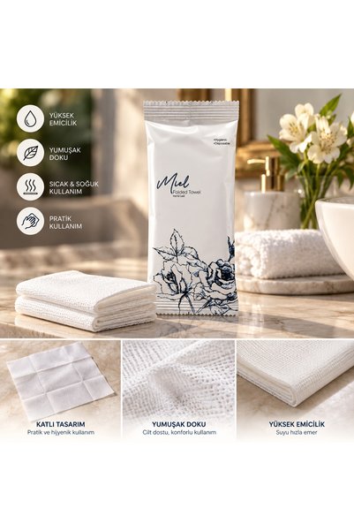 Genel Markalar Miel Tek Kullanımlık Islak Havlu 600 Adet – 25x23 cm 65 gr Ape...