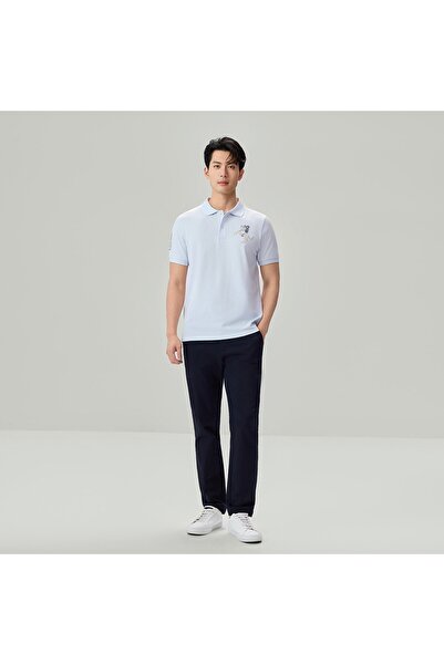 Giordano قميص بولو نابليون للرجال بقصة ضيقة