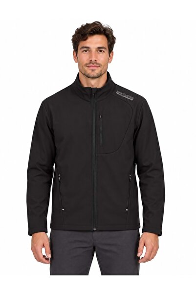 SKECHERS M Softshell Basic Jacket S2620129 Erkek Mont SİYAH