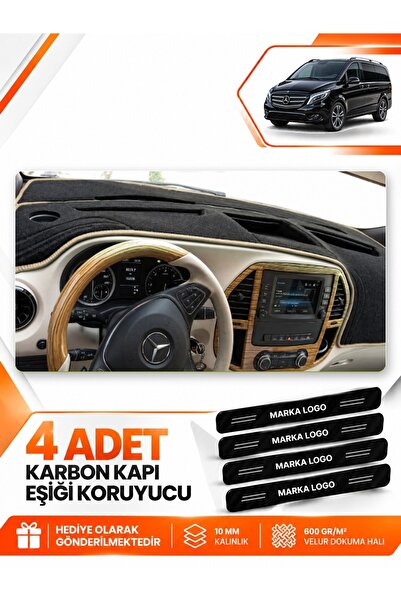 e-biz Mercedes Vi̇to W447 (2014-2021) Compatible Front Cover Torpedo Protecti...