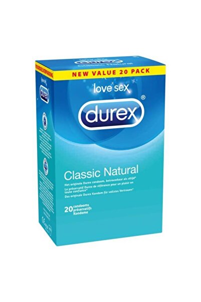 Durex Prezervative, Clasice, 20 buc.
