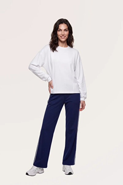 YUYİ Pjs Soft Textured Fabric Long Sleeved Women's Pajama Set