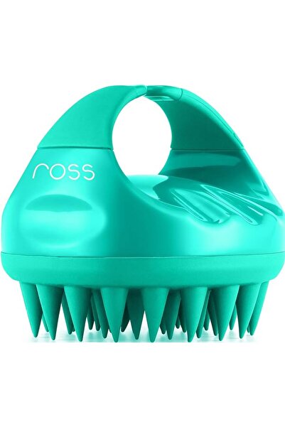 Ross فرشاة تدليك فروة الرأس للشامبو بشعيرات سيليكون ناعمة