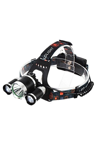 OEMG Φακός κεφαλής με 3 ισχυρά LED, επαναφορτιζόμενες μπαταρίες, φορτιστής το...