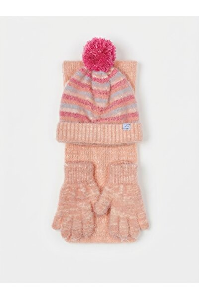 Fonem Fo 5206 Laira 3-Piece Scarf Beanie Glove Set