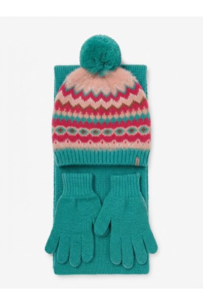 Fonem Fo 5215 Dem 3-Piece Scarf Beanie Glove Set