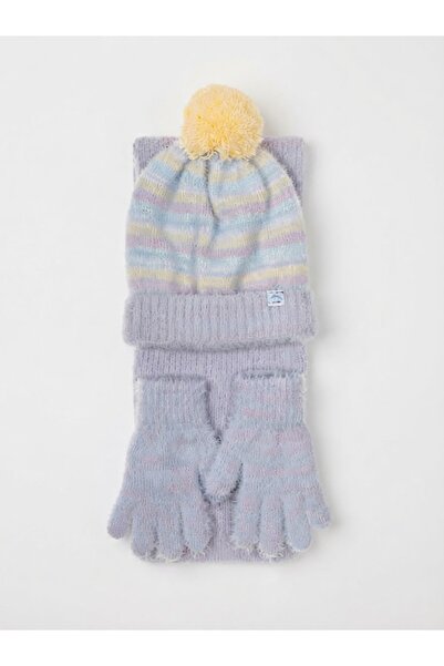 Fonem Fo 5206 Laira 3-Piece Scarf Beanie Glove Set