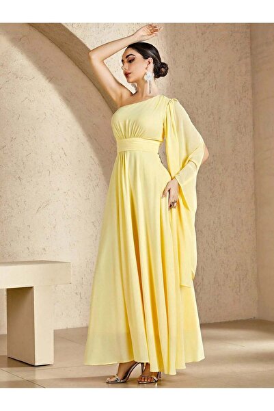 Sheya Rochie maxi damă, galben, mărimea L
