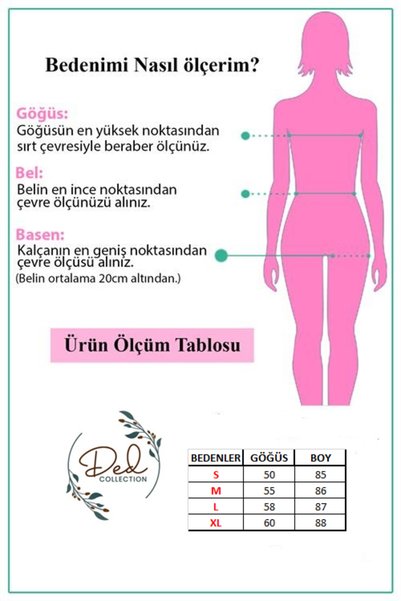 Ded COLLECTION Kadın Gömlek Yaka Kol ve Etek Ucu Çizgili Gömlek Detaylı Elbise