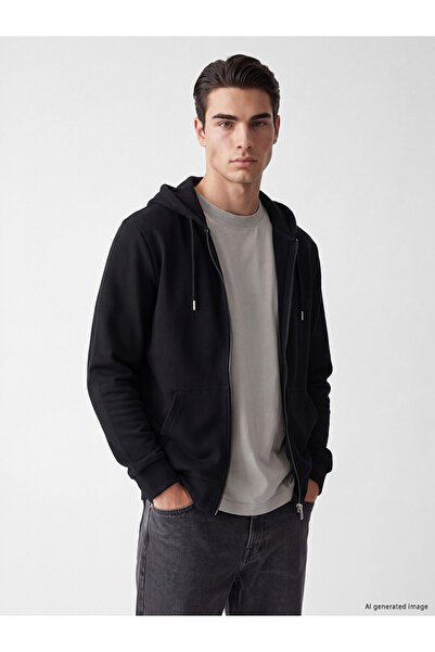 LC Waikiki Esvab • Modern & Distinctive Men's Zippered Hooded Sweatshirt