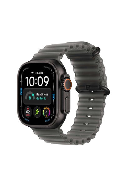 Apple Watch Ultra 4 GPS + Cellular 49mm Black Titanium Case with Translucent ...