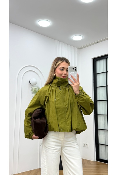 R-Style Paraşüt Kumaş Astarlı Ceket