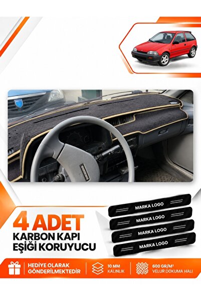 e-biz Suzuki Swi̇ft (1988-1994) Compatible Front Cover Glove Box Protection P...