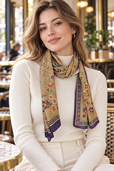 nehir eşarp Floral Shawl Pattern Modal Fabric Long Wide Ethol Shawl Foulard 1...