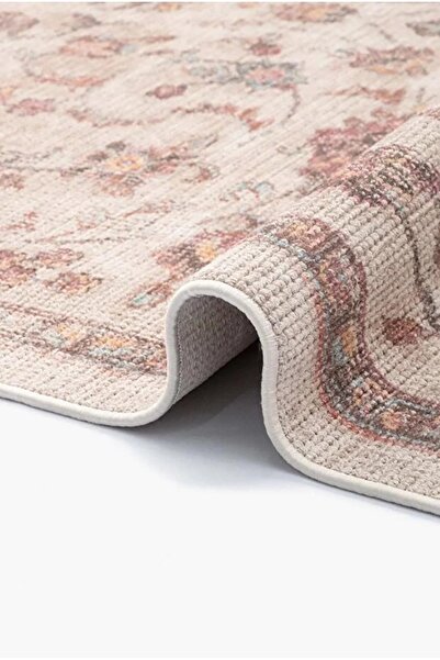 Eco Concept Antiquus Serisi Etnik Retro Desen Salon Halısı Kaymaz Taban Makine Halısı