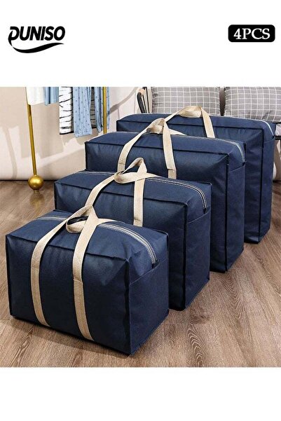 DUNISO 4 Pack Moving Storage Bag with Zipper, Large Capacity Multipurpose Clo...
