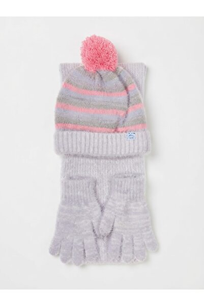 Fonem Fo 5206 Laira 3-Piece Scarf Beanie Glove Set