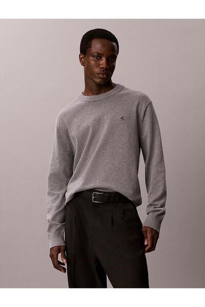 Calvin Klein LV04RH325G LS EU CLSC CTTN CRWNK SWTR 12G P7E ORTA GRİ HTR
