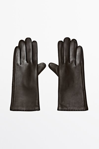 Massimo Dutti Uzun napa deri eldiven