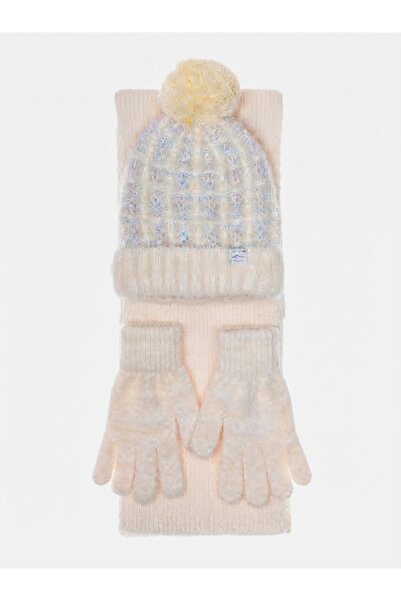 Fonem Fo 5212 Hiva 3-Piece Scarf Beanie Glove Set